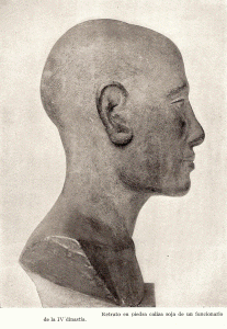 Esc, XVI-XV, DIN IV, Cabeza roja, Funcionario, M. del Louvre, Pars
