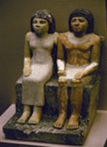 Esc, XXVI-XXV DIN IV, Funcionario y esposa, Gize, M. Egipcio, El Cairo, 2575-2472