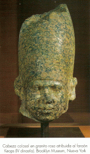 Esc, XXVI, DIN IV, Cabeza de Keops o Khufu, Brooklyn Museum, N. York, 2551-2528