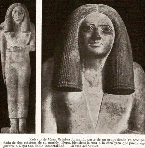 Esc, XXXVI-XXV, DIN IV, Mesa, esposa de Nepa, M. del Louvre, Pars, 2575-2467