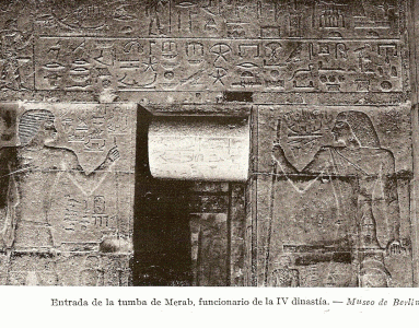 Esc, XXVI-XXV, DIN IV, Relieves, Tumba de Merab, Museo Egipcio, Berln