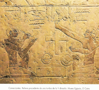 Esc, XXV-XXIV, DIN V, Comerciantes, relieve,  M. Egipcio, El Cairo, 2465-2345