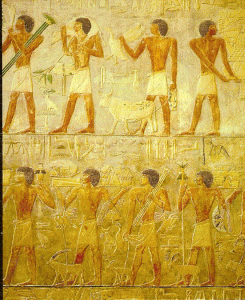 Esc, XXV-XXIV, DIN, Ofrendas, relieve, Tumba de Ptahotep, M. Egipcio, El Cairo, 2465-2345