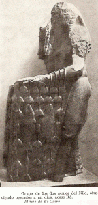 Esc, DIN, XIII-XVI, Genios del Nilo, M. Egipcio, El Cairo