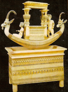 Esc, XIV, DIN XVIII, Arca de alabastro, Tumba de Tutankhamn, M. Egipcio, El Cairo, 1334-1325