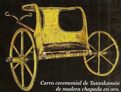 Esc, XIV, DIN XVIII, Carro de Tutankhamn, Tumba, M. Egipcio, El Cairo, 1334-1325