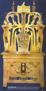 Esc, XIV, DIN XVIII, Dos dioses Hapy sujetan el Sema-Tauy del Alto y Bajo Egipto, M. Egipcio, El Cairo, 1334-1325