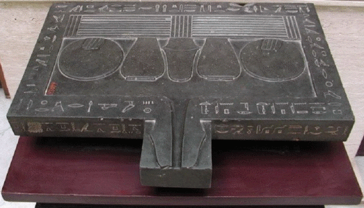 Esc, XIV, D ION XVIII, Mesa de ofrendas, Tumba de Tutankhamn, M. Egipcio,El Cairo, 1334-1325