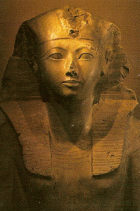 Esc, XV, DIN XVIII, Hatshepsut,busto 1473-1458