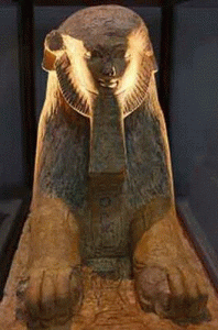 Esc, XV DIN XVIII, Reina Hapsepsut como esfinge, 1473-1458