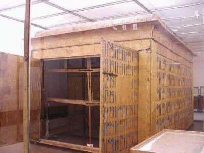 Esc, XIV, DIN XVIII, Tutankhamn, Cmara funeraria, M. Egipcio, El Cairo, 1334-1325