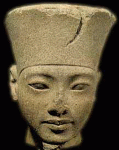 Esc, XIV, DIN XVIII, Retrato de  Tutankhamn, 1334-1325
