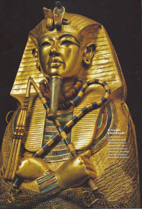 Esc, XIV, DIN XVIII, Sarcfago de oro, Tutankhamn, 1334-1325