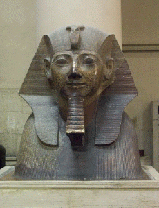 Esc, XIV, DIN XVIII, Busto de Tutankhamn, marmol, M. Egipcio, El Cairo, 1334-1325