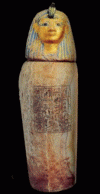 Esc, XI-X, Din XXI, Vaso canopo con cabeza humana de Susennes I, alabastro, 1040-984