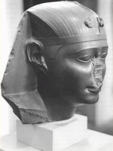Esc, VI, DIN XXVI, Faran Apries, egipcio, retrato, 589-570