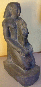Esc, VII, DIN XXVI Faran Psamtico I oferente, M. del Louvre, Pars, 664-610