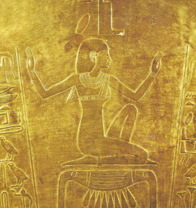 Esc, XIV, DIN XVIII, Isis, Sarcfago de Tuya, madre de Tiy Esposa de Amenophis III, relieve, 1382-1344