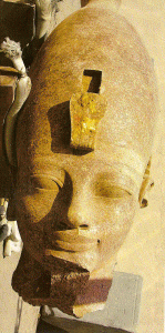 Esc, X IV, DIN XVIII, Retrato de Aminophis III, Templo funerario, Luxor, Egipto, 1382-1344