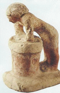 Esc, XII, XX, Mujer amasando la pasta de cerveza, M. del Louvre, Pars