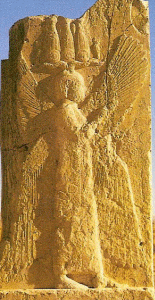 Esc, VI aC., Neobabilonia-Persia, Ciro el Grande, relieve, Puerta de Pasagarda, 555-539