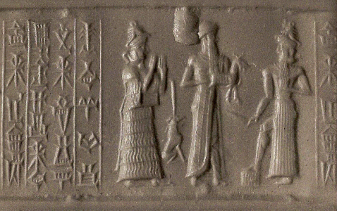 Esc, XIX-XVII aC., Babilonios, Cilindrosello, British Museum, London