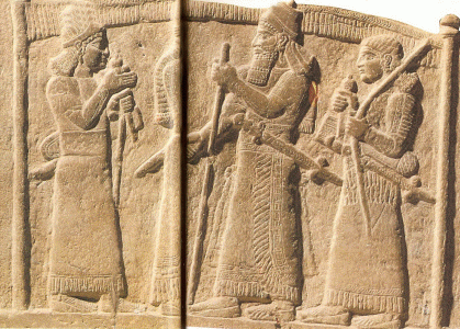 Esc, IX aC., Sala del Trono, Salmanasar III, M. Nacional, Bagdad Irak, 858-824
