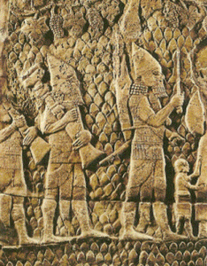 Esc, IX aC., Assurbanipal II, Palacio NO., Asirios, British Museum, London