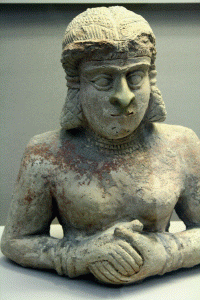 Esc, Paleobabilnico, Estatua de mujer, Terracota