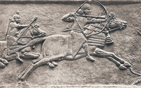 Esc. VII aC., Ashurbanipal cazando onagros, Palacio, Nnive, asirios