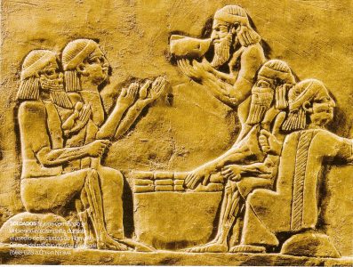 Esc, VII aC., Ashurbanipal, relieve, Palacio, Nnive, 668-628
