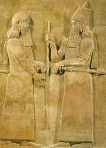 Esc. VIII aC., Relieve,  Palacio Rea de Sargn II, KhoSAVs, M. del Luvre, Pars, 721-705l