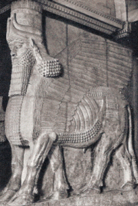 Esc, VIII aC., Toro Alado, Palacio de Khorsabad, Asiria