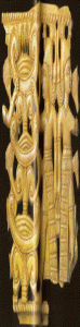 Esc, VIII aC., Talla de marfil, Palacio de Nimrud, Asiria, M. Nacional, Bagdad, Irak