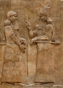 Esc, Sangn II con Senaqerib, Palacio de Khorsabad o Dur Sararrukin, 710-703
