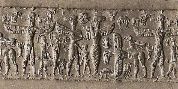 Esc, XIX aC., Babilonios, Cilindrosello, British Museum, London