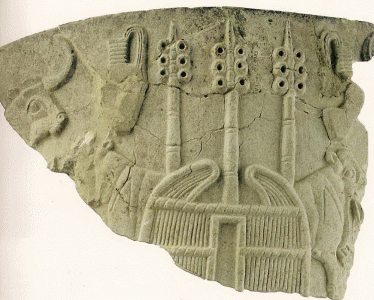 Esc, XL-XXXIX aC., Vaso con relieve, Sumerios, M. del Louvre, Pars