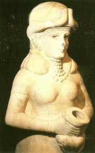 Esc. XVIII aC., Diosa del agua que mana, Mari, Asiria, M. Arqueolgico Nacional, Alepo