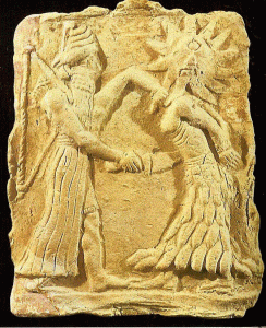 Esc, XVIII aC., Babilonios, Relieve de Jafaya, M. Nacional, Bagdad, Irak