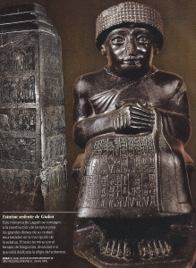 Esc, XXII, Gudea de Lagash, procede de Girsu, M. del Louve, Pars, 2150-2125 aC.