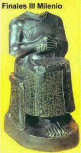 Esc, XXII, Gudea sentado, sumerios, 2150-2125