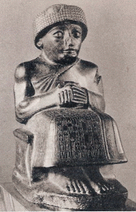 Esc, XXII, Gudea sentado, 2150-2125 aC.