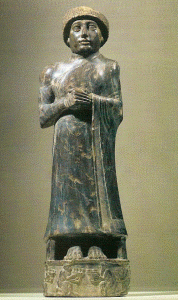 Esc, XXII, Ur-Nin-Girsu, Hijo de Gudea, sumerios,  Srpula, M. del Louvre, Pars, 2100 aC.