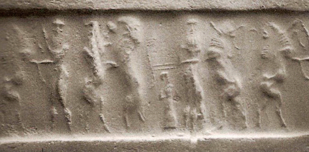 Esc, XXIV aC., Cilindrosello, M. Arqueolgico Nacional, Tehern, Irn, 1350