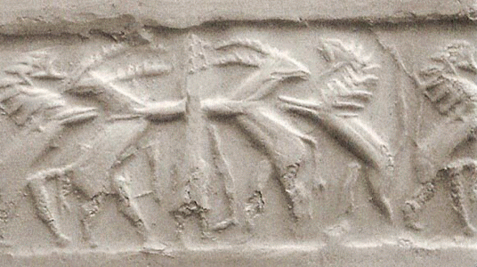 Esc, XXIV aC., Acadios, Cilindrosello, M. Arqueolgico Nacional, Tehern, Irak, 1350