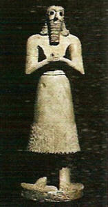 Esc, XXVII, Personaje, piedra, sumerios, 2600 aC.