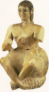 Esc, XXVI-XXV aC., Estatua de Ur Nin, Templo de Nini Zaza, Mari, M. Aqueolgico Nacional, Damasco