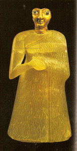 Esc, XVIII-XXVII aC., Figura femenina, Nippur, sumerios, M. Nacional Bagdad, Irak, 2750-2600