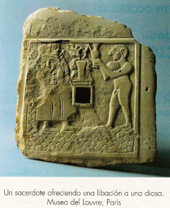 Esc, XXX aC., Libacin a diosa, M. del Louvre, Pars