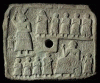 Esc, XXV-XXIV, Placa votiva de Ur-Hashe o Ur-Nin, rey de Lagash, Estela de los Buitres, sumerios, M. Louvre, Pars, Francia, 2550